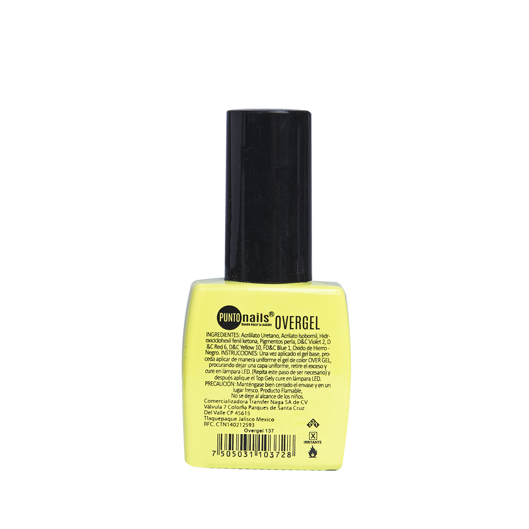 OVERGEL NEON AMARILLO 12ml #137