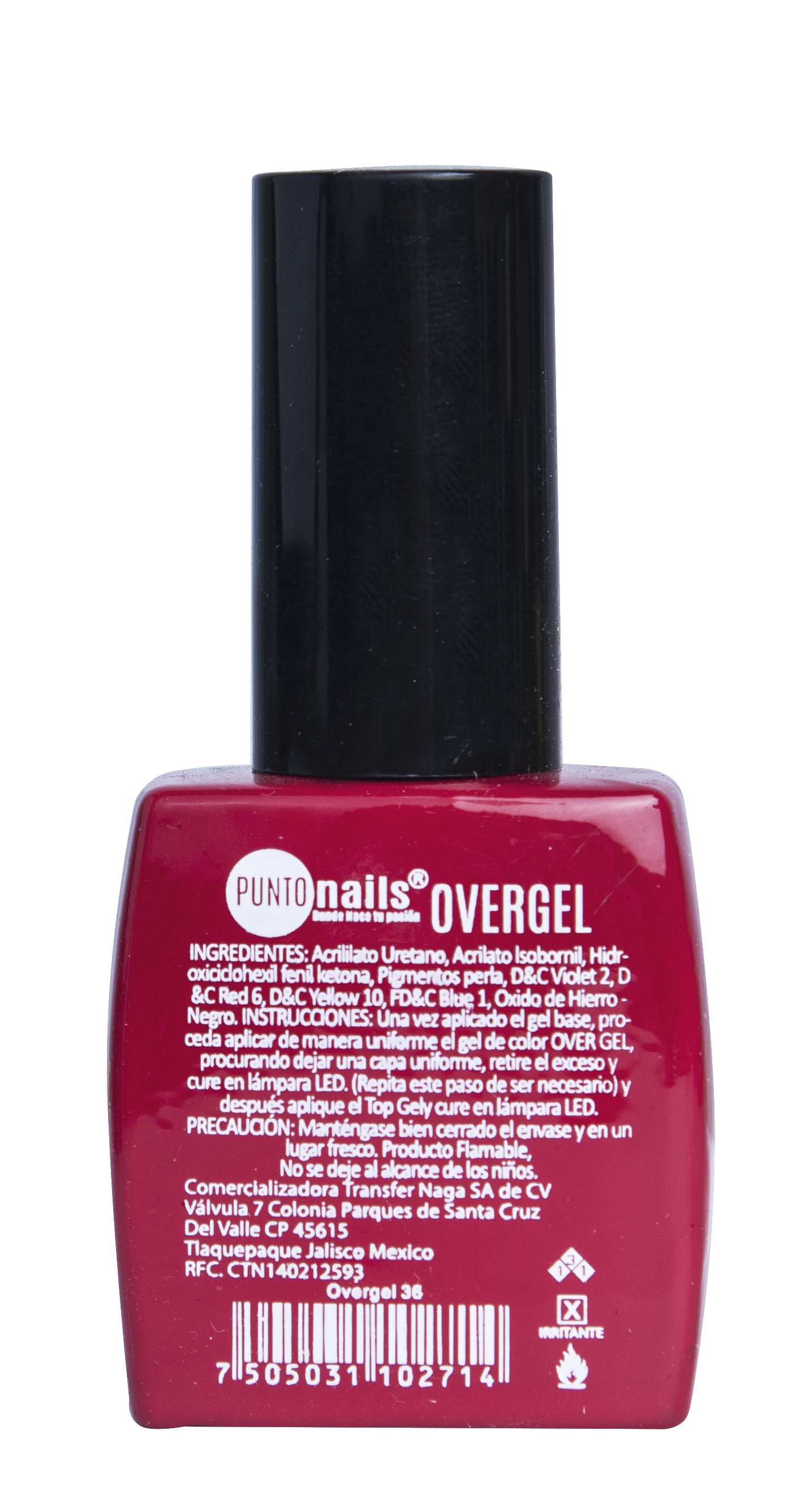 OVERGEL ROJO SANGRE 12ml #36