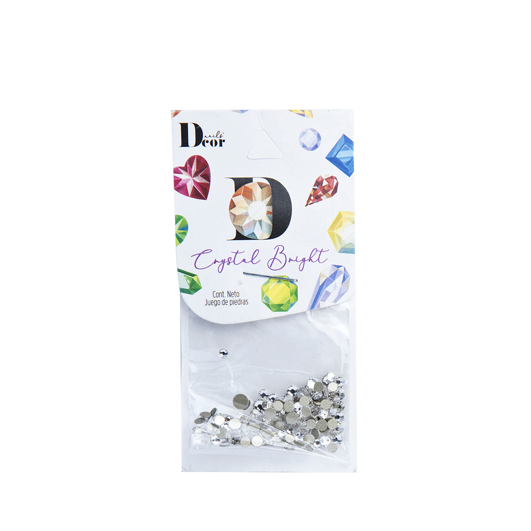 DECOR NAILS Crystal Bright #2 COLORES CAFÉ/CAMEL TAMAÑOS MIX