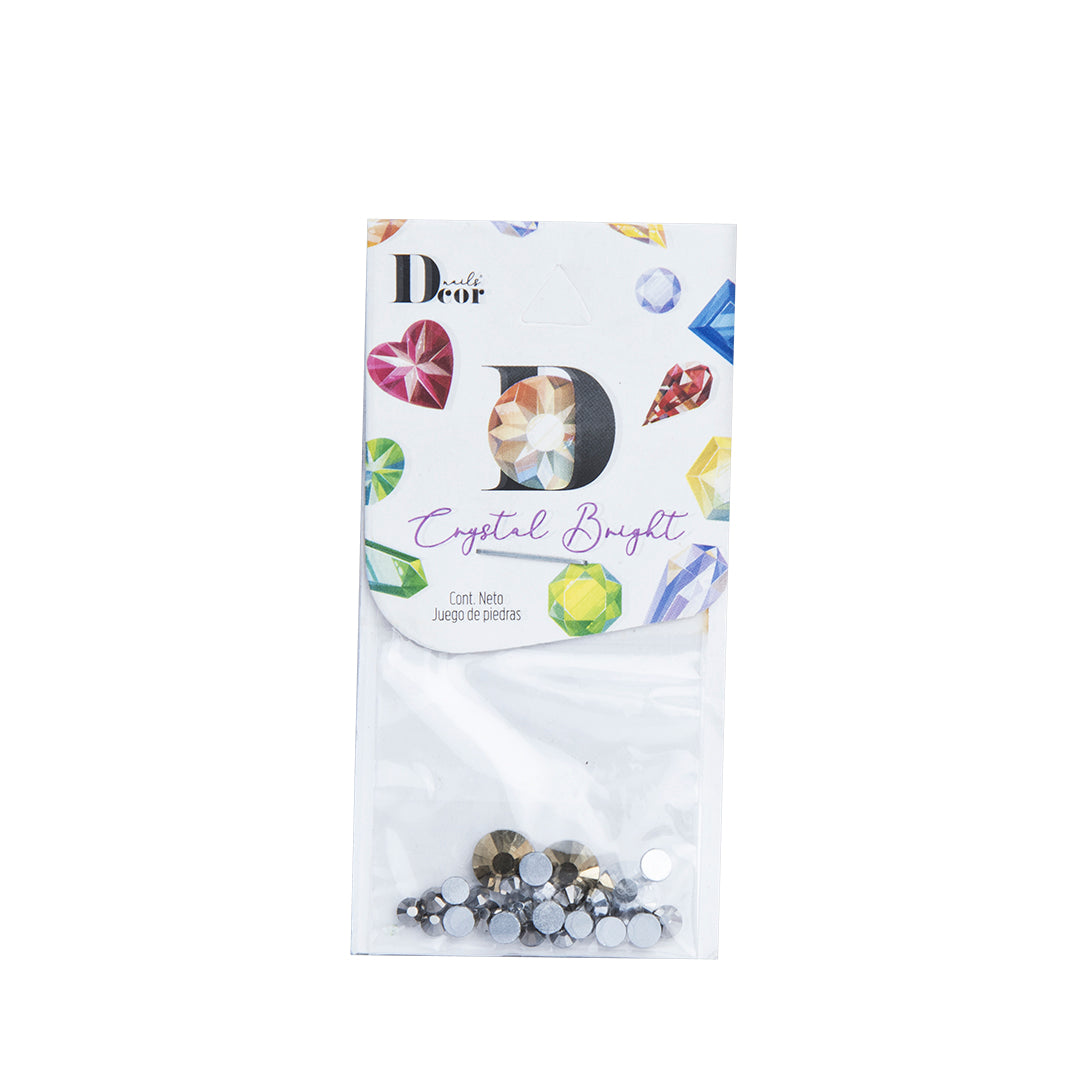 DECOR NAILS Crystal Bright #5 COLORES METALICOS TAMAÑOS MIX