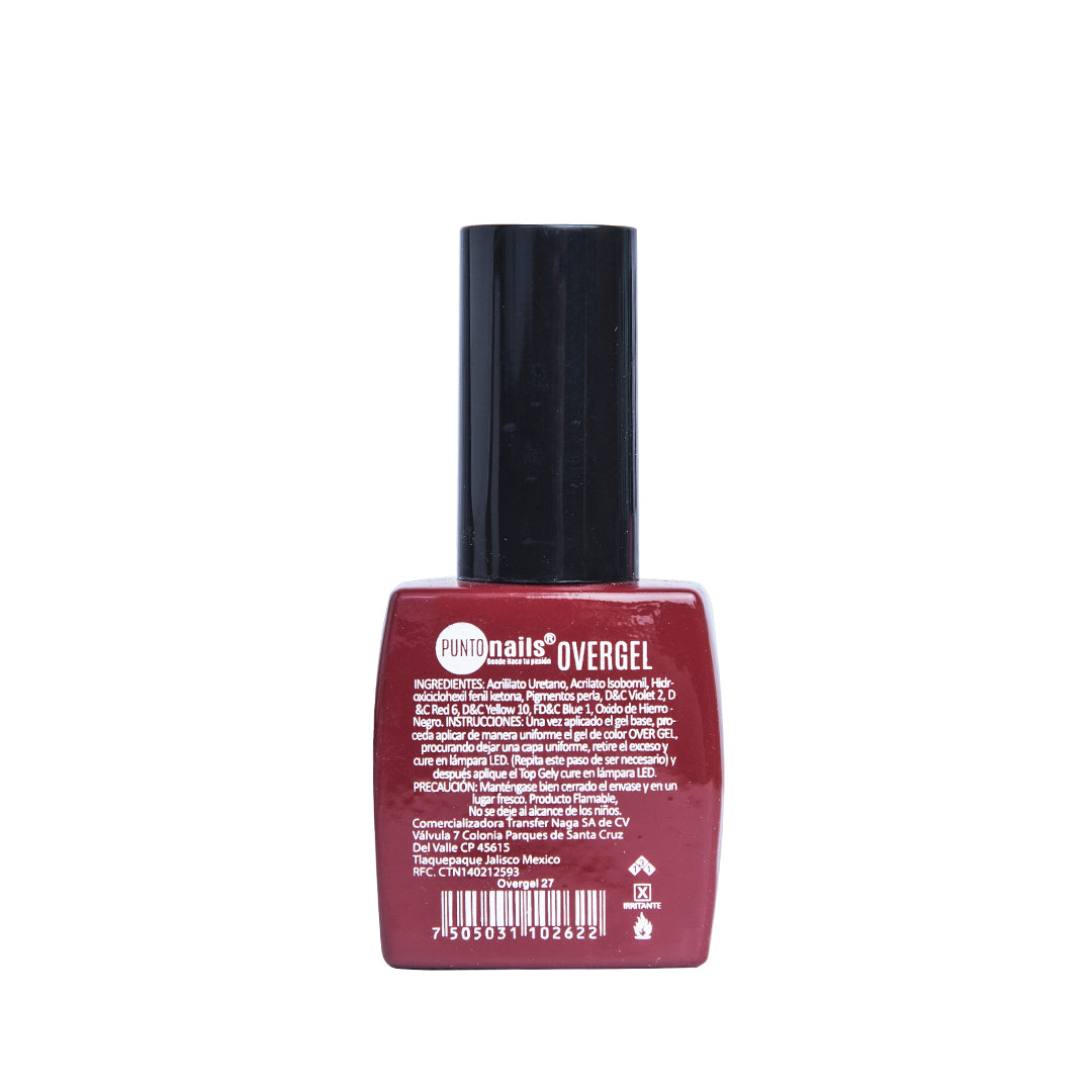OVERGEL ROJO DE VENECIA 12ml #27
