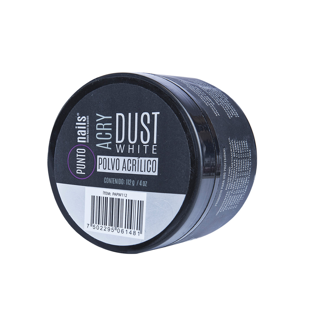 DUST POLVO ACRILICO WHITE 112 GR 4OZ