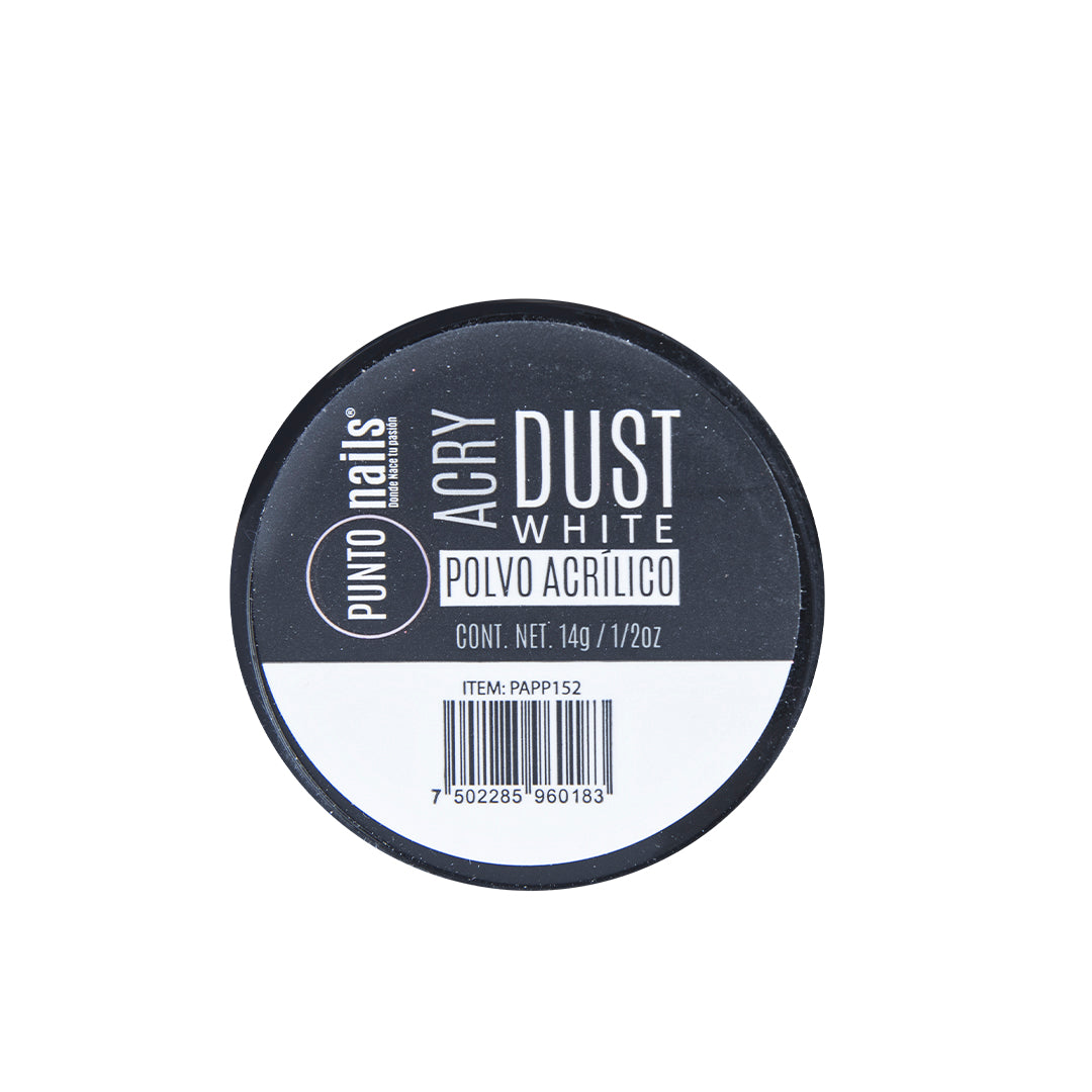 DUST POLVO ACRILICO WHITE 14 GR 1/2 OZ