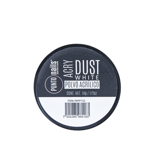 DUST POLVO ACRILICO WHITE 14 GR 1/2 OZ