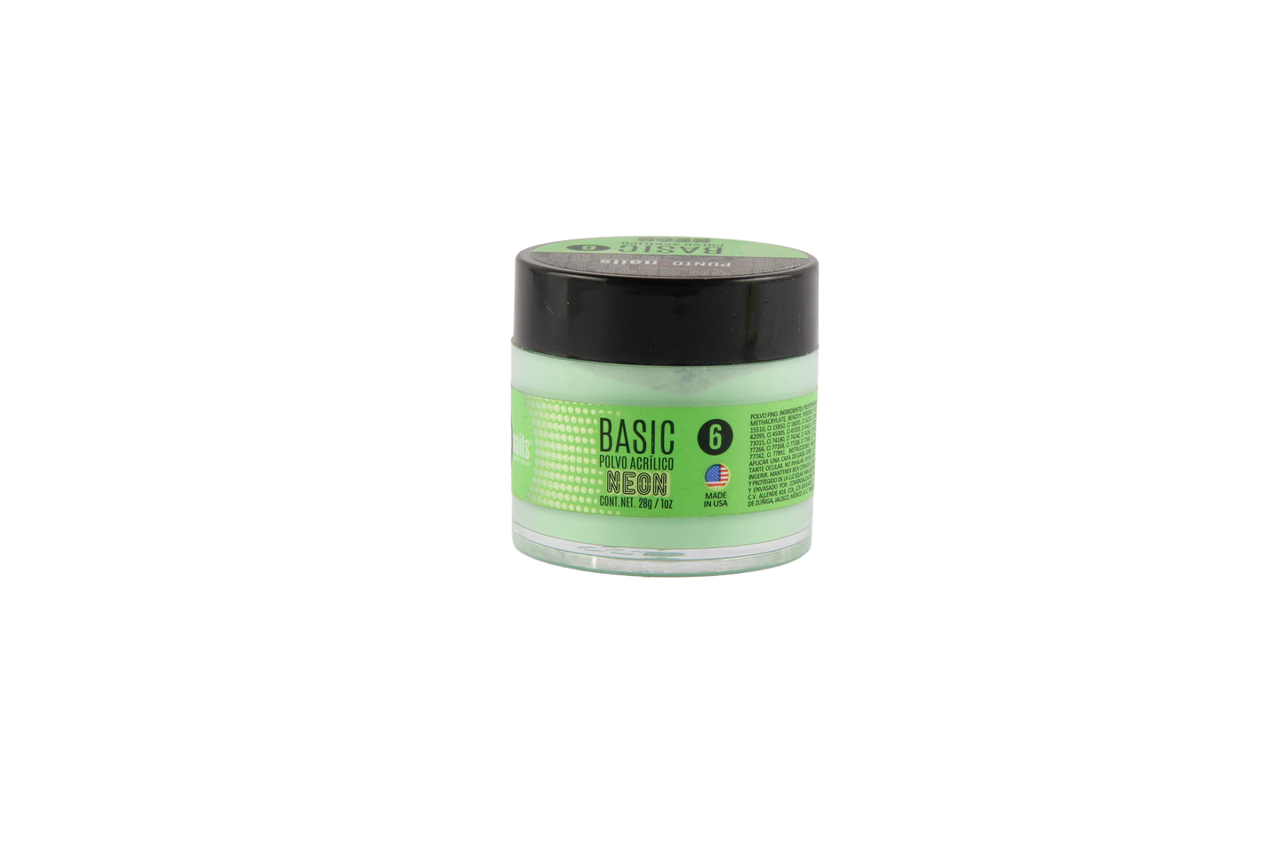 POLVO BASIC 6 1OZ VERDE NEON
