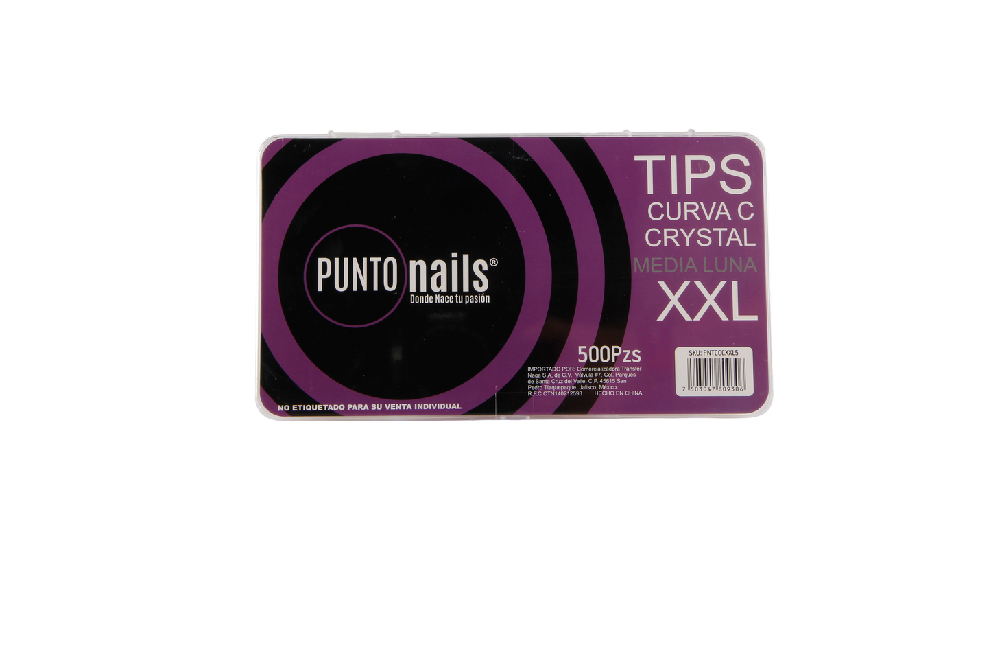 XXL CURVA C 500 PCS CLEAR