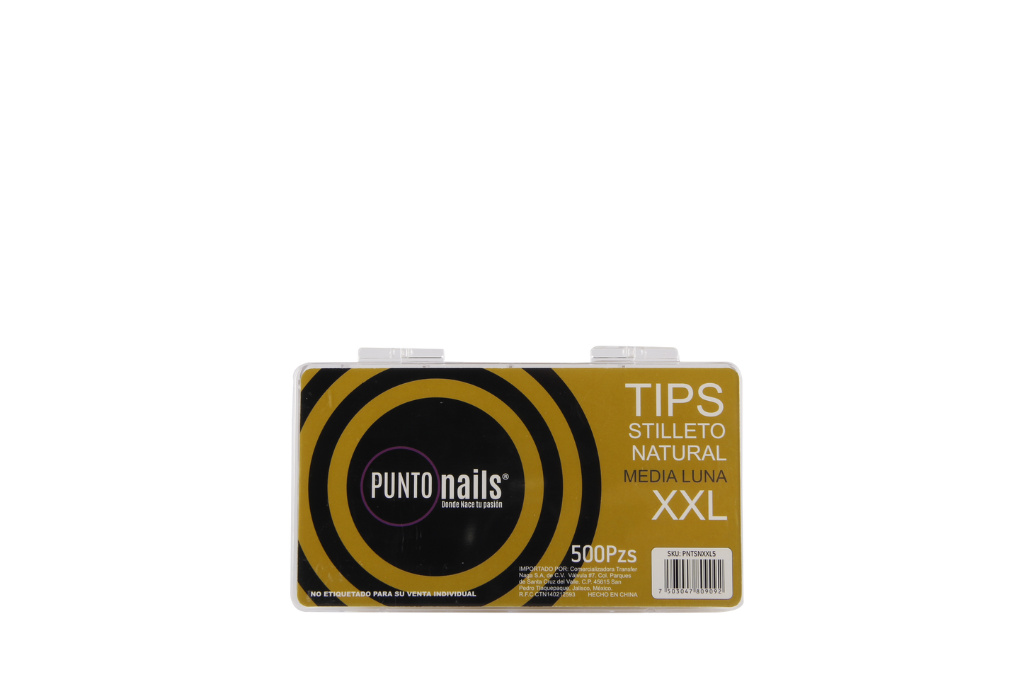 TIP XXL STILLETO 500 PCS NATURAL